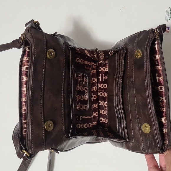 Tignanello 100% Genuine Leather Crossbody Purse - Picture 9 of 16